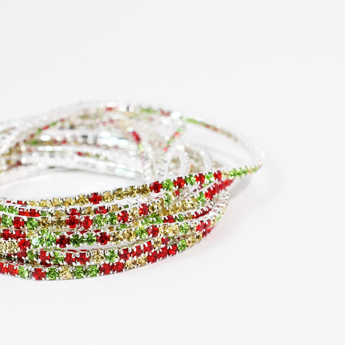 Holiday Crystal Bracelet Set