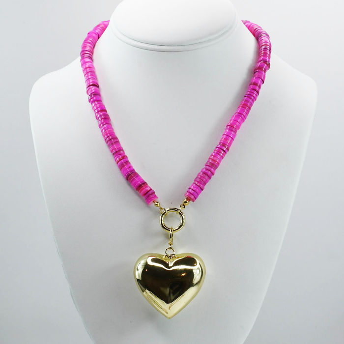 Colorful charms gold necklace featuring gemstone details, layered jewelry design, trendy accessory for women’s jewelry collections, boutique wholesale fashion necklace that is hypoallergenic, tarnish free, and waterproof jewelry with a cute aesthetic statement style