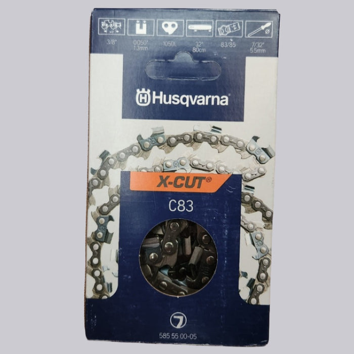 Husqvarna C83 Full Chisel X-CUT Chainsaw Chain (2-Pack)