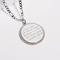 Isaiah 43:2 Silver Necklace