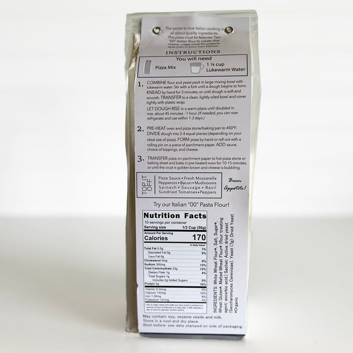Italian "00" Pizza Crust Kit 500g - Pizza Flour - Olive Ovation