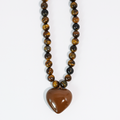 Janel Tiger Eye Brown Necklace