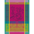 Legumes Oublies Fuchsia Kitchen Towel - Olive Ovation