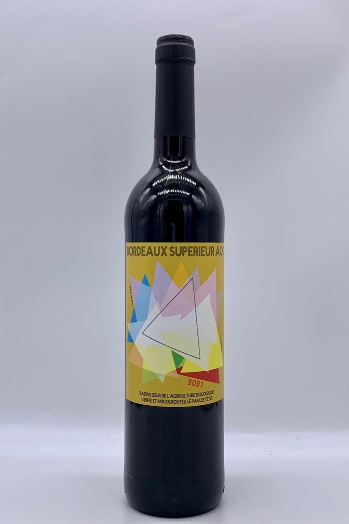 Les Tetes, Triangle, Bordeaux Superieur, Merlot/Cab Franc, 2021