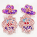 Let’s Go Girls Beaded Earrings