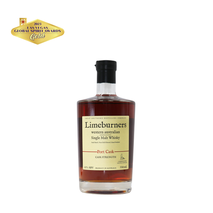 Limeburners Single Malt Whisky Port Cask Strength 61% (AWARD M607)