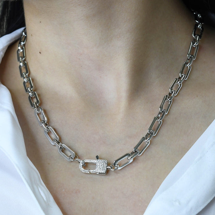 premium silver necklace crafted for everyday wear, offering a dainty handcrafted style with a waterproof, hypoallergenic, tarnish free finish, ideal for minimal modern jewelry lovers, available as wholesale for boutiques