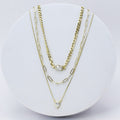 dainty gold necklace, layered design, boutique wholesale, womens accessories, statement piece, trendy style, waterproof, hypoallergenic, tarnish free