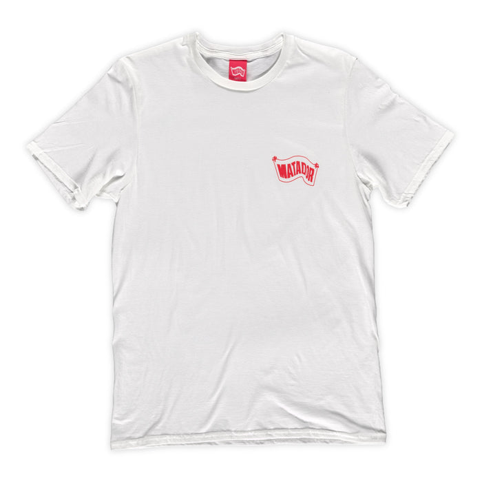 Matador T-shirt White w/red logo