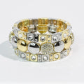 Mix Metal Sparkle Stack Set