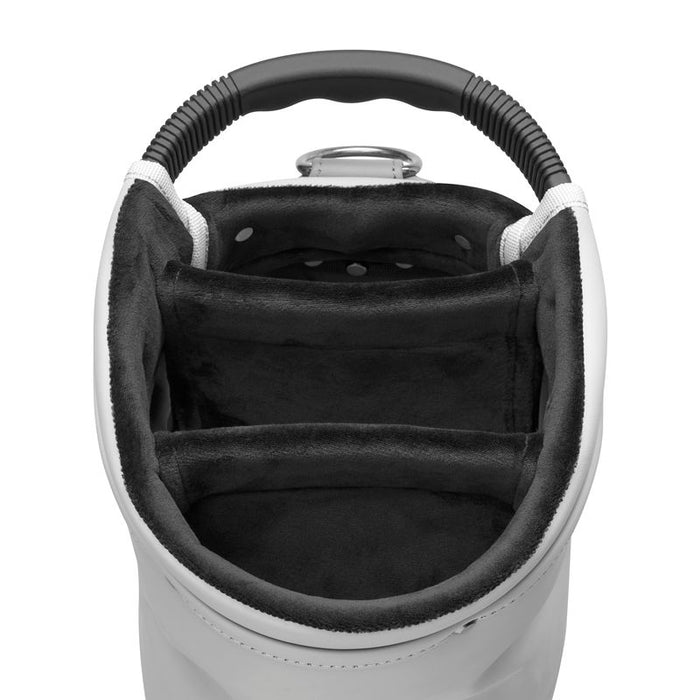 Close-up of Mizuno Pro Scratch Carry Bag padded club-top opening