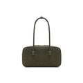 MUVA Suede Leather Boston Bag