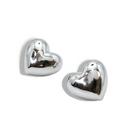 waterproof hypoallergenic silver earrings, tarnish free silver jewelry, dainty silver earrings, silver hoop earrings, handcrafted gemstone silver earrings, boutique wholesale earrings, everyday silver jewelry, high-quality silver earrings,heart silver stud