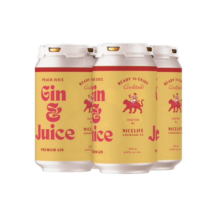 Nicelife Gin & Juice Peach 4pk — Cooler