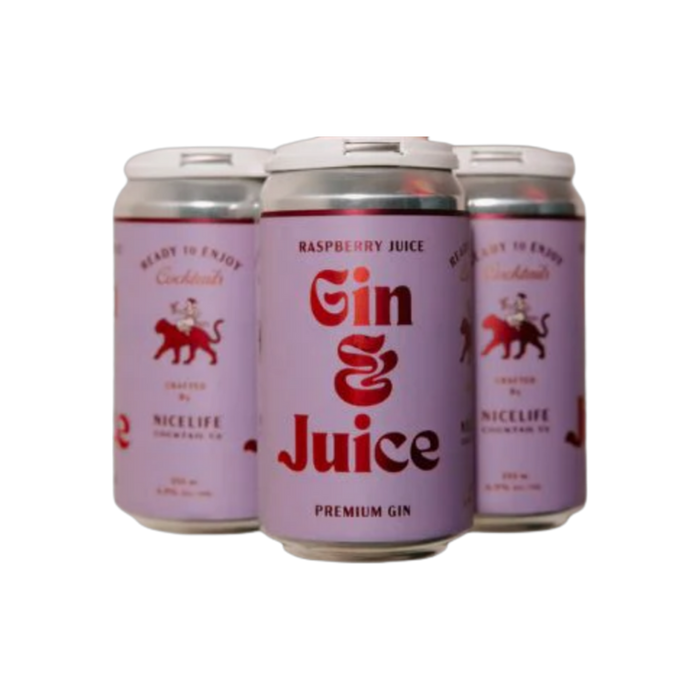 Nicelife Gin & Juice Raspberry 4pk — Cooler