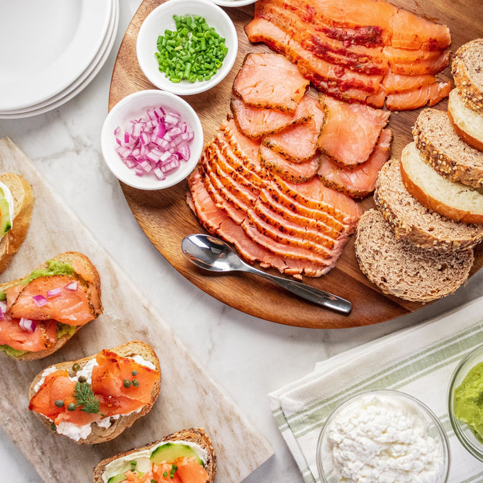 Norwegian Smoked Salmon On Plate