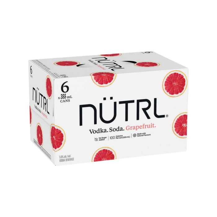 Nutrl Vodka Soda Grapefruit 6pk — Cooler