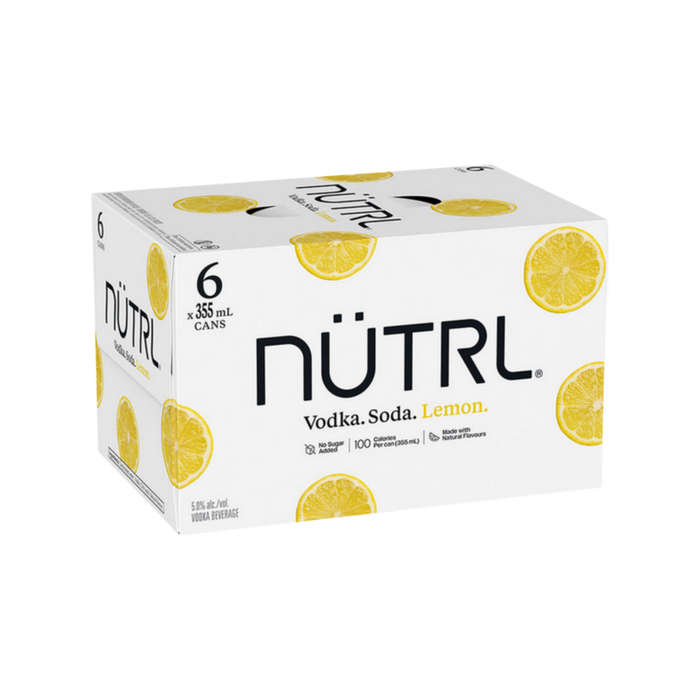 Nutrl Vodka Soda Lemon 6pk — Cooler