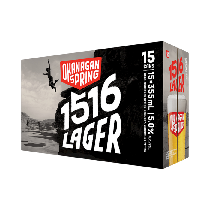 Okanagan Spring 1516 Lager 15pk — Domestic Beer