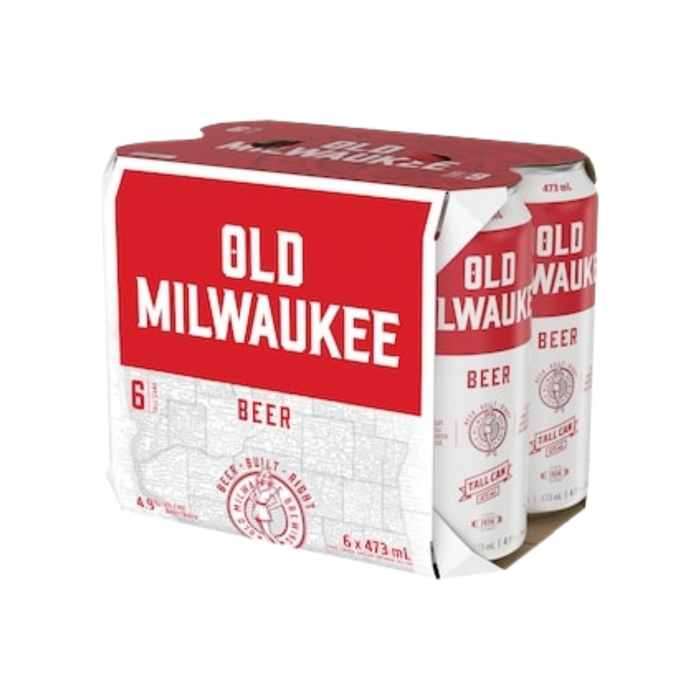 Old Milwaukee 6 Pack Tall Can - Domestic Beer