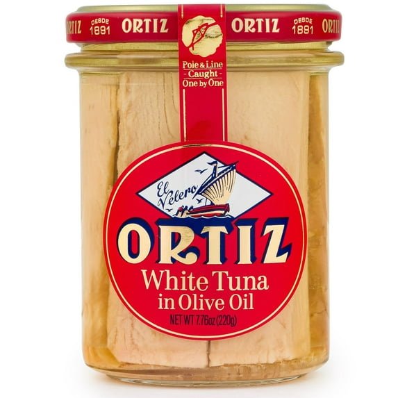 Ortiz White Tuna Loin in Olive Oil Jar - Olive Ovation