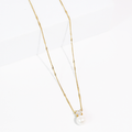 Pearl Dot Crystal Necklace Waterproof