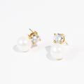 Pearl Dot Crystal Stud Waterproof
