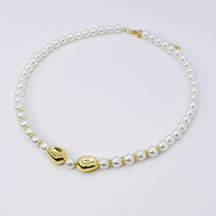 dainty gold necklace, layered design, boutique wholesale, womens accessories, statement piece, trendy style, waterproof, hypoallergenic, tarnish free,pearls