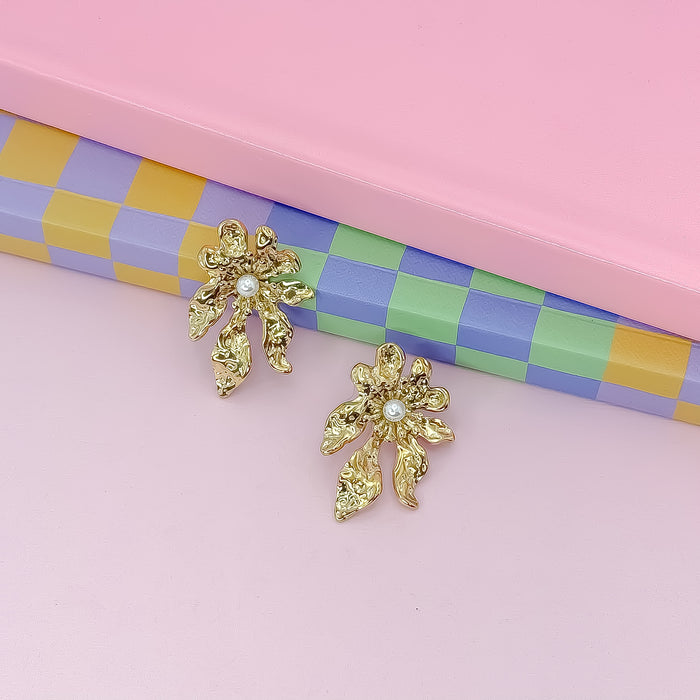 waterproof hypoallergenic earrings, tarnish free 14k gold jewelry, dainty gold earrings, gold hoop earrings, handcrafted gemstone earrings, boutique wholesale earrings, high-quality gold jewelry