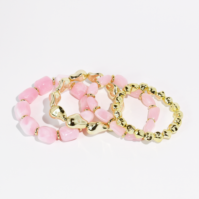 Pink All Day Bracelet Stack
