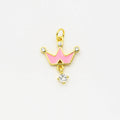 Pink Crown Charm CH-291