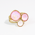 Pink Pop Crystal Ring Waterproof