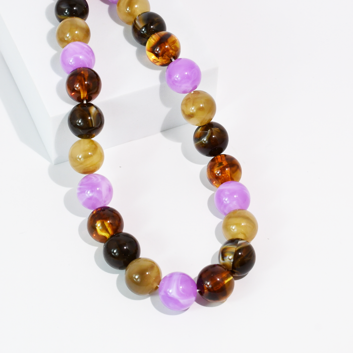 Pop of joy Purple & Amber Necklace
