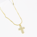 Promise Cross Gold Necklace