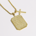 Psalm 28:7 Gold Necklace