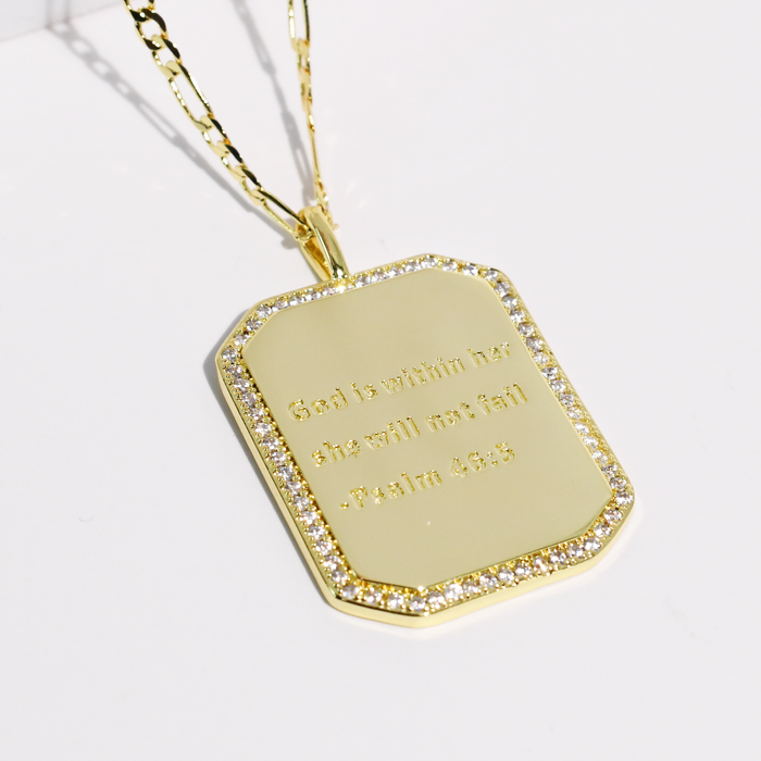 Psalm 46:5 Gold Necklace