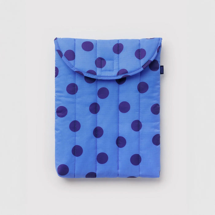 PUFFY LAPTOP SLEEVE - BLUE POLKA DOT (Multiple Sizes) — by Baggu