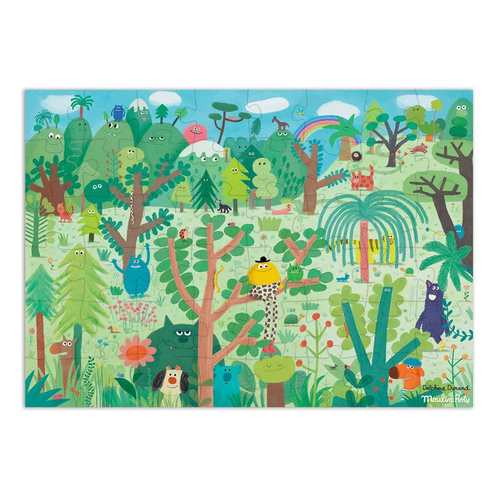 PUZZLE - THE WONDERFUL WORLD - 48 PIECES — by Moulin Roty