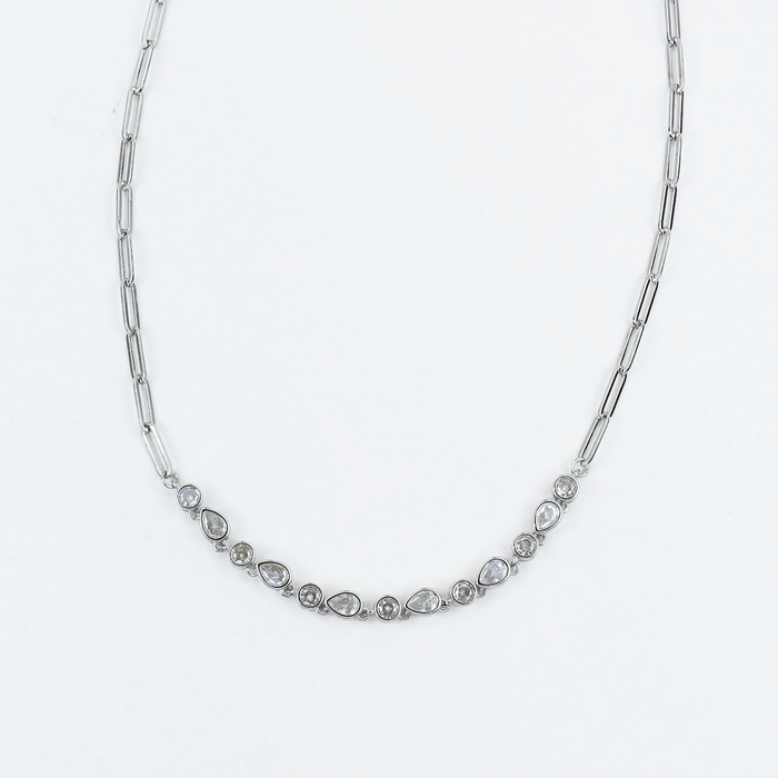 premium silver necklace crafted for everyday wear, offering a dainty handcrafted style with a waterproof, hypoallergenic, tarnish free finish, ideal for minimal modern jewelry lovers, available as wholesale for boutiques,western jewelry