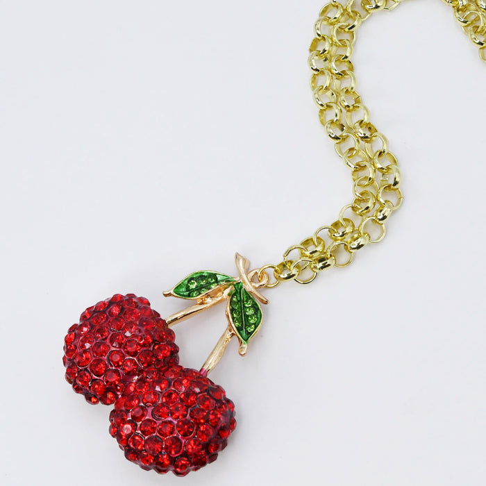 Colorful charms gold necklace featuring gemstone details, layered jewelry design, trendy accessory for women’s jewelry collections, boutique wholesale fashion necklace that is hypoallergenic, tarnish free, and waterproof jewelry with a cute aesthetic statement style