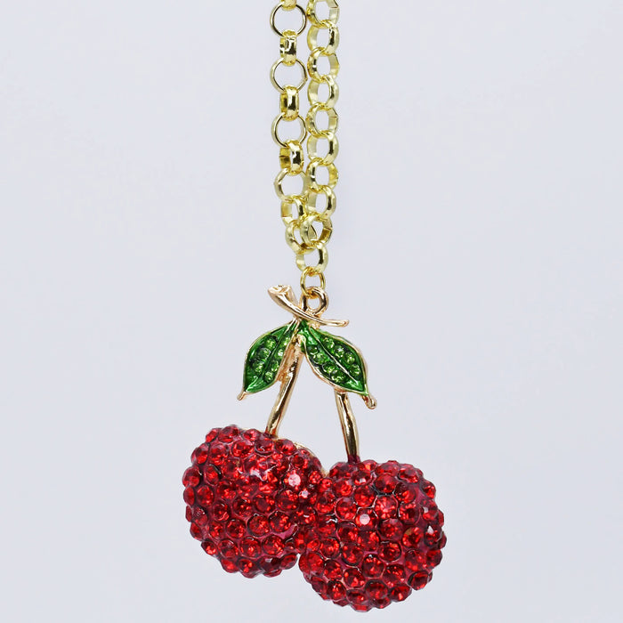 Colorful charms gold necklace featuring gemstone details, layered jewelry design, trendy accessory for women’s jewelry collections, boutique wholesale fashion necklace that is hypoallergenic, tarnish free, and waterproof jewelry with a cute aesthetic statement style