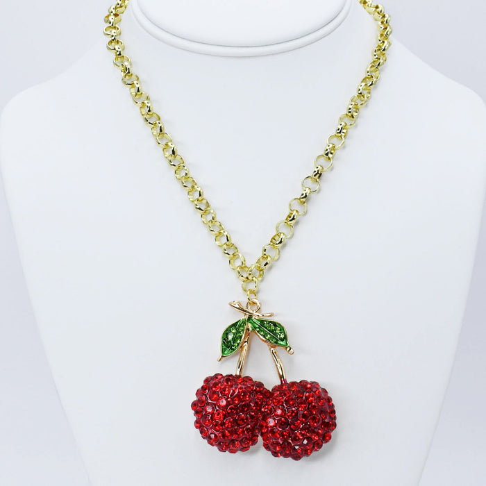Colorful charms gold necklace featuring gemstone details, layered jewelry design, trendy accessory for women’s jewelry collections, boutique wholesale fashion necklace that is hypoallergenic, tarnish free, and waterproof jewelry with a cute aesthetic statement style