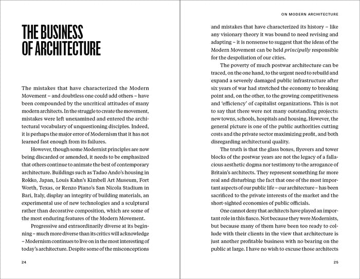 RICHARD ROGERS ON MODERN ARCHITECTURE — by Richard Rogers
