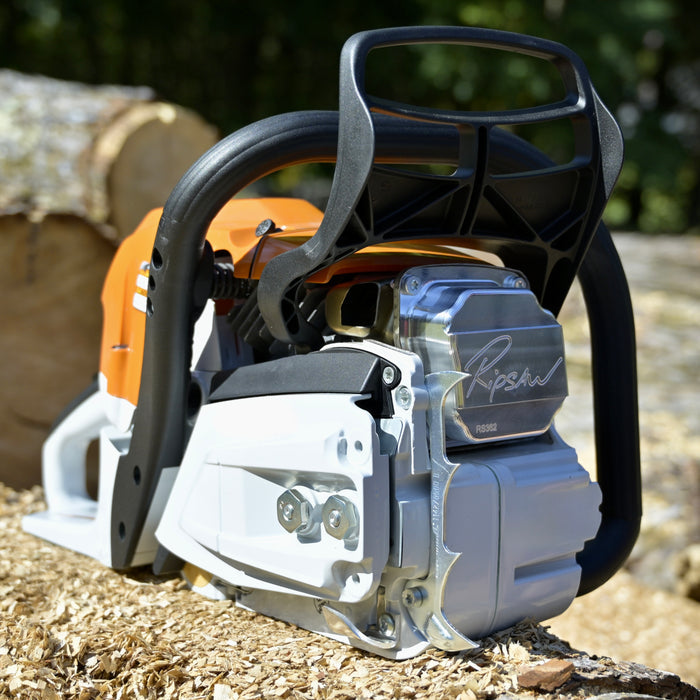 A Ripsaw Signature Series Exhaust installed on a Stihl MS362