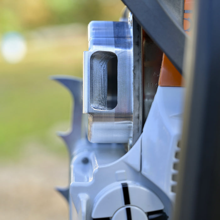 A Ripsaw Signature Series Exhaust installed on a Stihl MS400