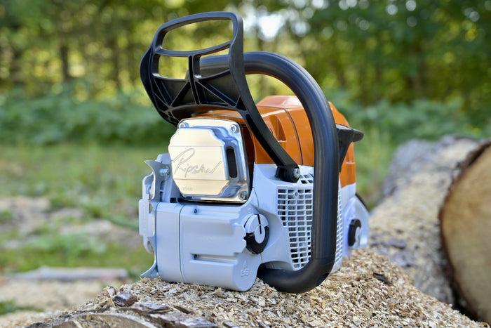 A Ripsaw Signature Series Exhaust installed on a Stihl MS400