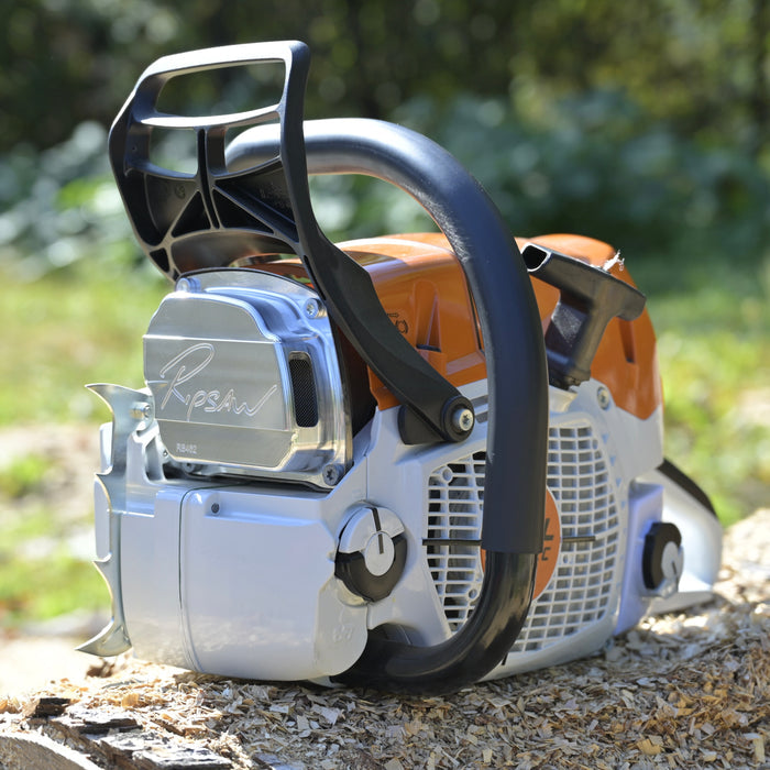 A Ripsaw Signature Series Exhaust installed on a Stihl MS462
