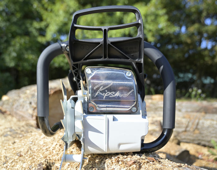 A Ripsaw Signature Series Exhaust installed on a STIHL MS500i
