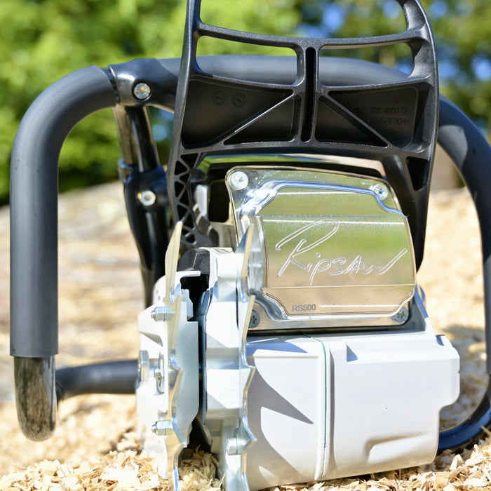 A Ripsaw Signature Series Exhaust installed on a STIHL MS500i