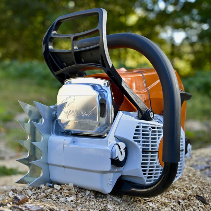 A Ripsaw Signature Series Exhaust on a Stihl 661